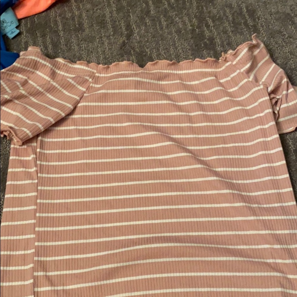a off the shoulders shirt